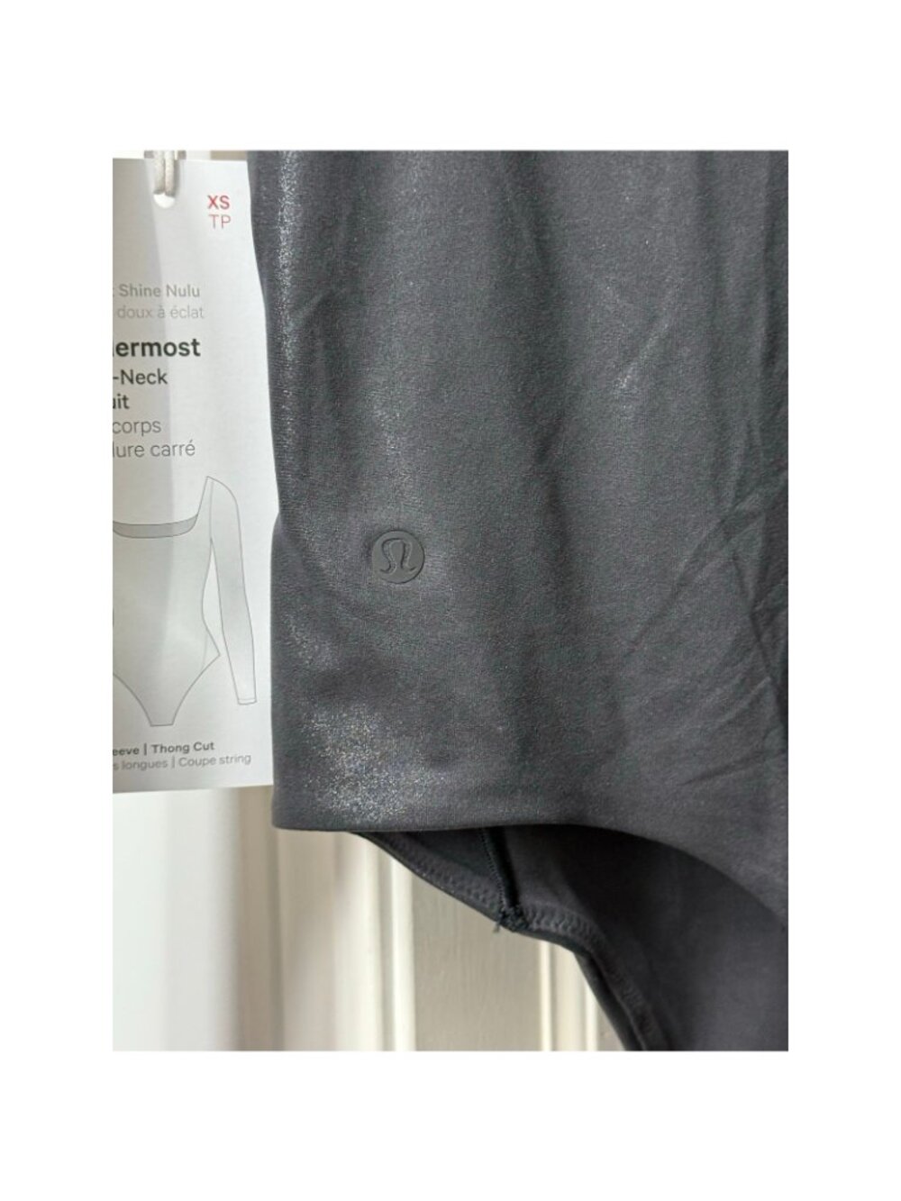 Lululemon XS Wundermost Nulu Square-Neck Long-Sleeve Thong Bodysuit W3INRS NWT - Picture 14 of 16